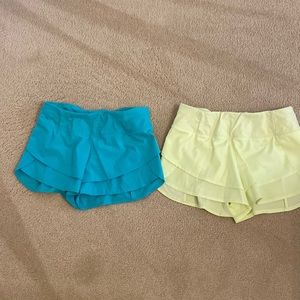 Calia petal hem shorts size M- set of 2